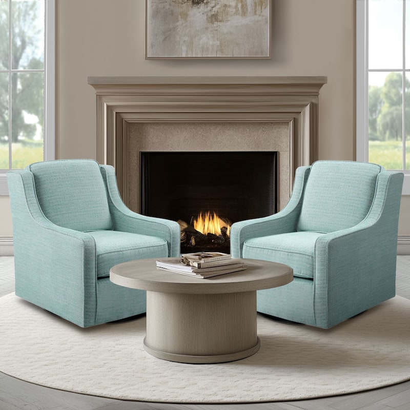 Madison Park Harris Upholstered Swivel Armchair
