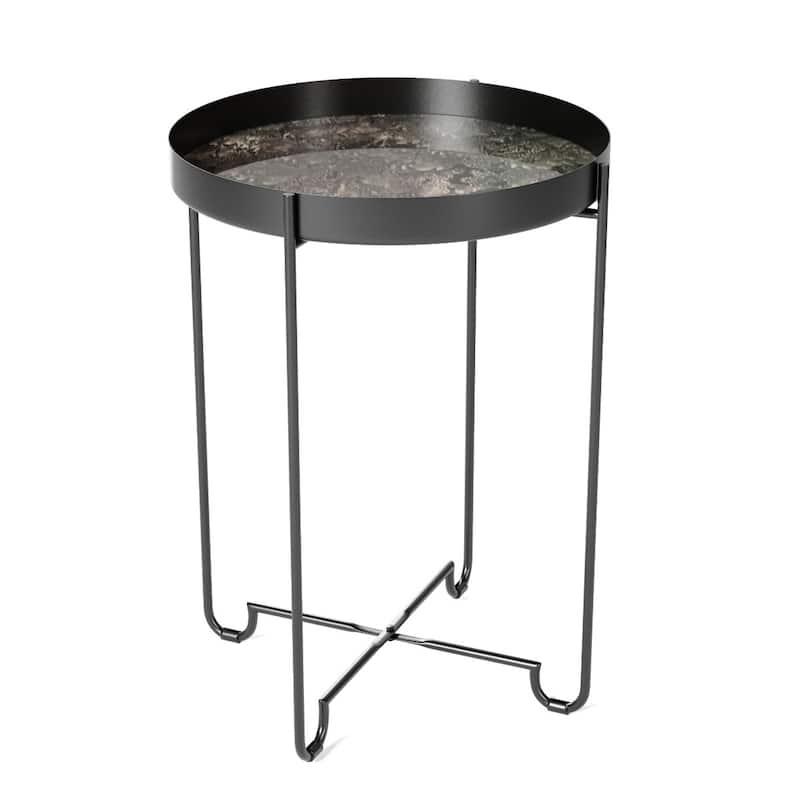Brinley Metal Side Table - 17" x 22"