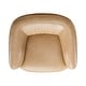 preview thumbnail 6 of 9, Liberty Furniture Donovan Leather Upholstered Swivel Accent Chair - Tan - Width 36" x Depth 33" x Height 28"
