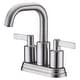 preview thumbnail 20 of 31, Ultra Faucets Kree Collection Two-Handle 4" Centerset Lavatory Faucet Brushed Nickel UF46703