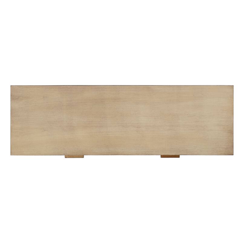 Kai 2 Drawer 46" Burl Wood Console Table