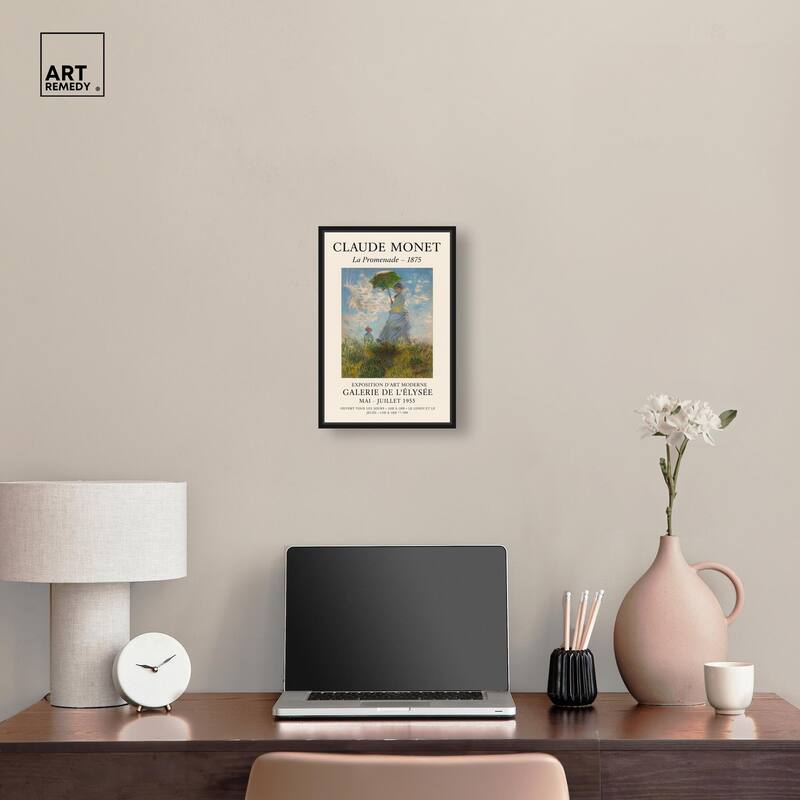Woman with a Parasol Canvas by Art Remedy
