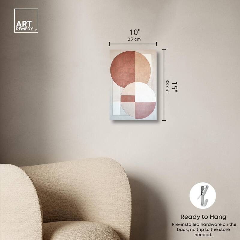 Modernist Circles I Canvas by Art Remedy, Gallery Wrapped