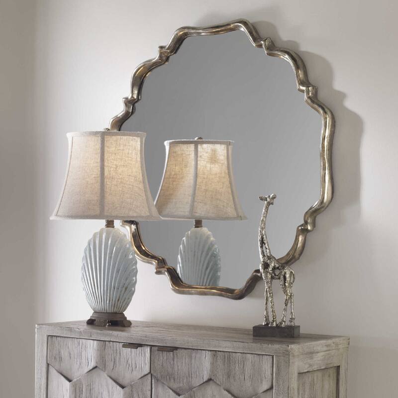 Uttermost Valentia Antique Contemporary Farmhouse Scalloped Large Wall
