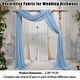 preview thumbnail 2 of 12, Garvee 3 Panels Wedding Arch Draping Fabric, 2.5x19.5 ft Chiffon Draping Fabric, for Ceremony Reception Bridal Shower