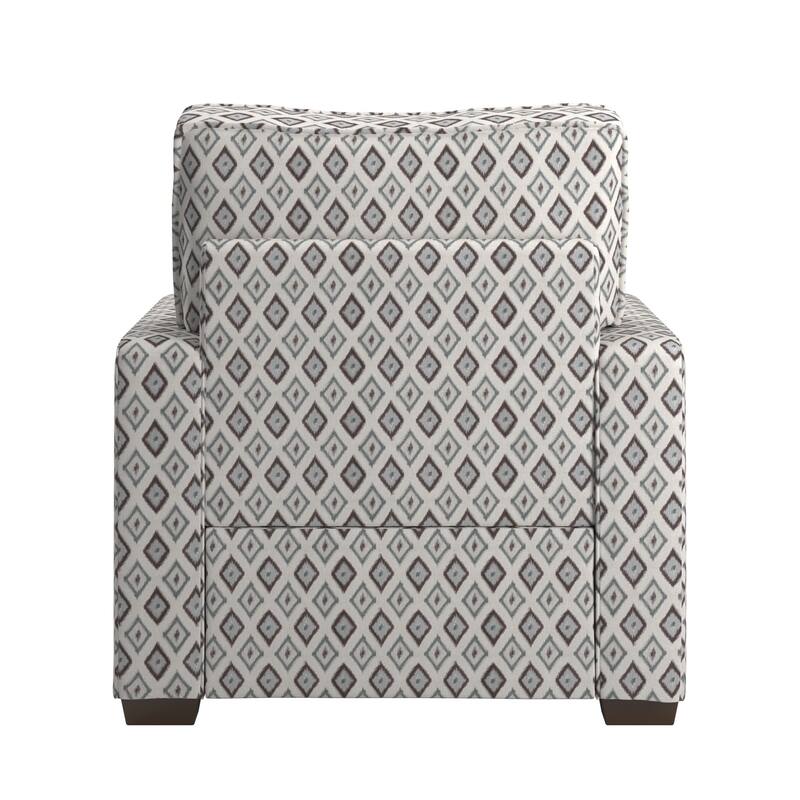 Roros Fabric Upholstered Square Arm Chair by iNSPIRE Q Classic