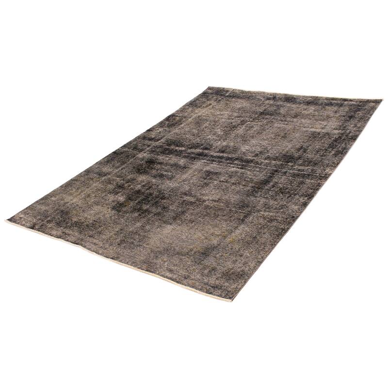 ECARPETGALLERY Hand-knotted Color Transition Black Wool Rug - 7'11 x 11'5