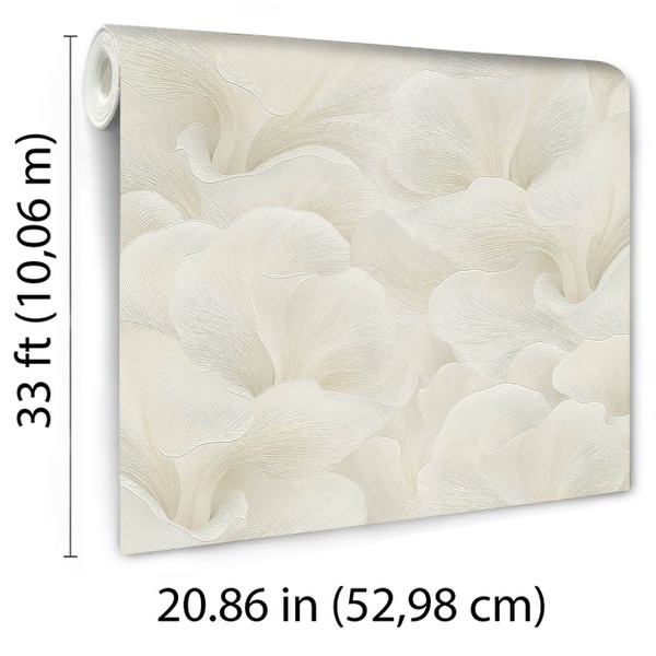 dimension image slide 1 of 9, Veer Decor Floral Glow Wallpaper