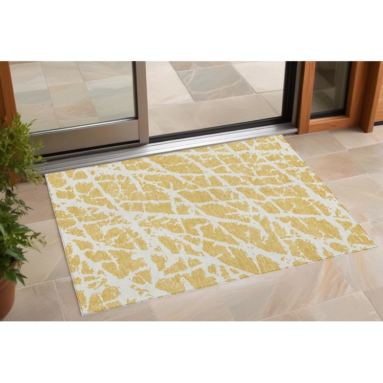 Riva Modern Art-Inspired Weather Resistant Versatile Elegance Outdoor Rug