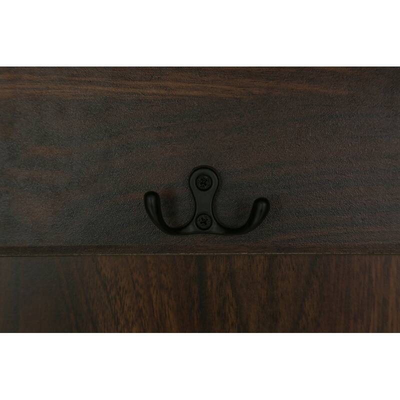 47inch 3-in-1 Hall Tree with Cushion, Entryway Bench