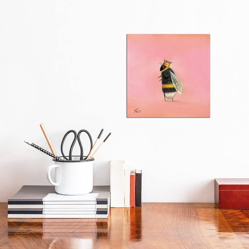 iCanvas "Queen Bee" by Neil Thompson Canvas Print - 12x12x1.5