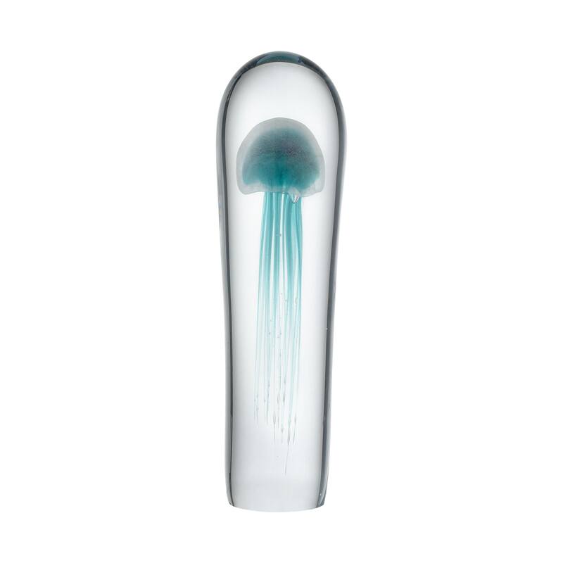 Elk Home Threads Blue Finish Glass 4 Inch Wide Sculpture