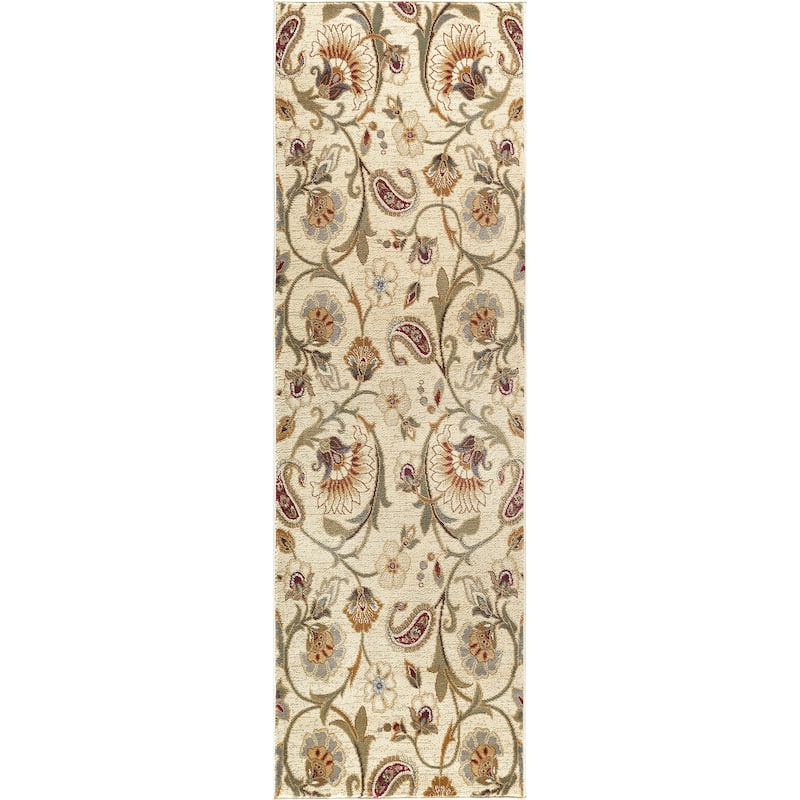 Infinity Transitional Floral Indoor Area Rug