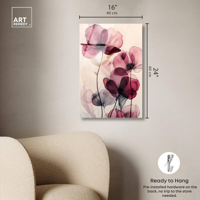 Filigree Flora I Acrylic by Art Remedy, Ready to Hang
