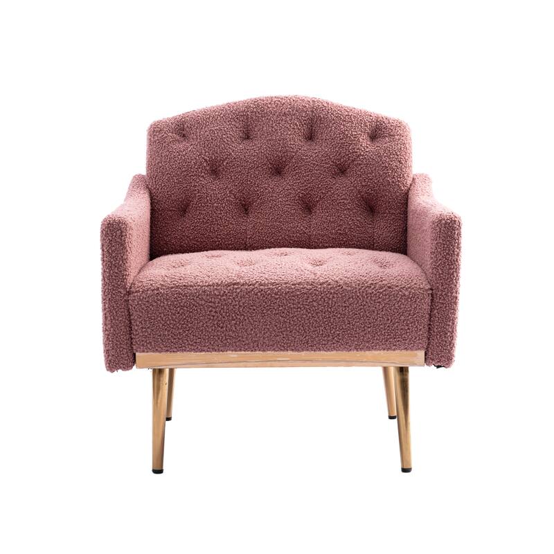 Tufted Decorative Fabric Armchair