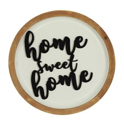 Wood Sign Wall Decor - White - Roche River Decor