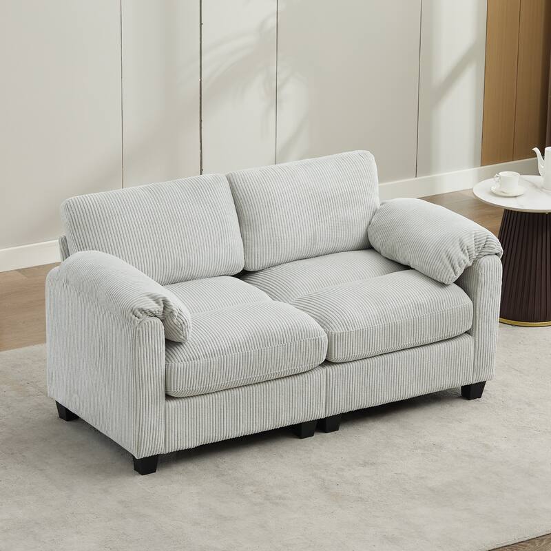Corduroy Loveseats, Soft, Comfortable & Pet-Friendly