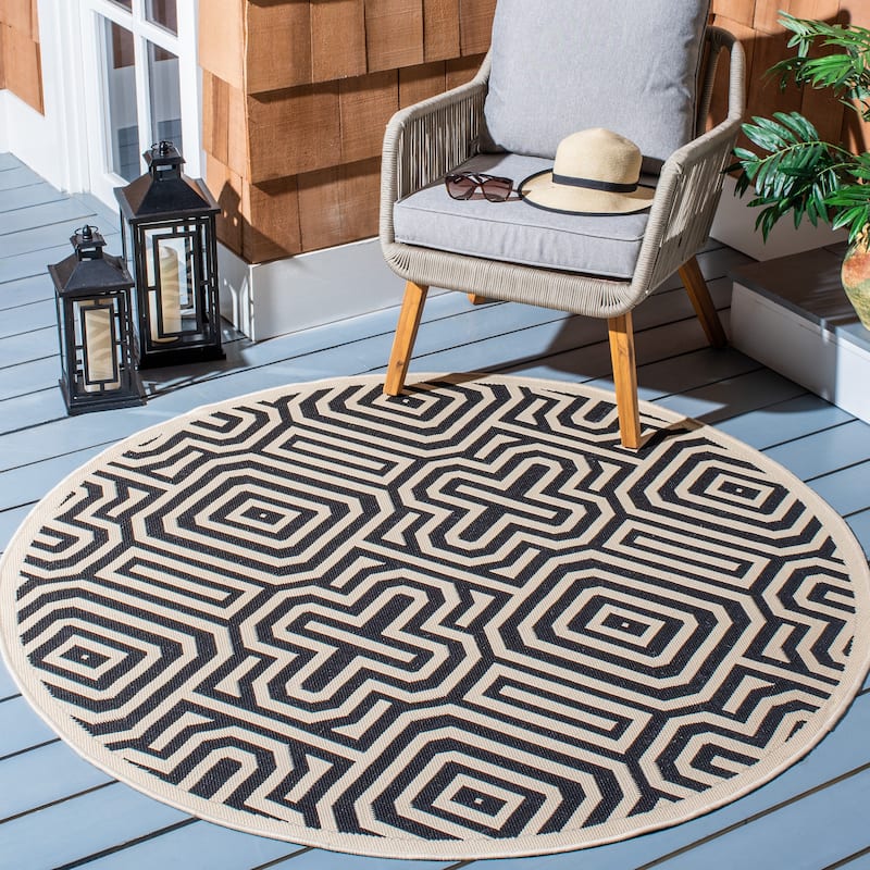SAFAVIEH Courtyard Billye Indoor/ Outdoor Waterproof Patio Backyard Rug