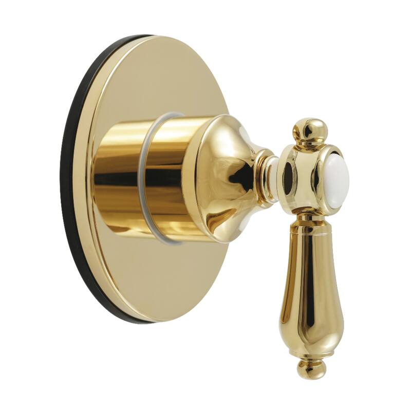 Heirloom Single-Handle Six-Way Diverter Valve with Round Trim Kit - Polished Brass
