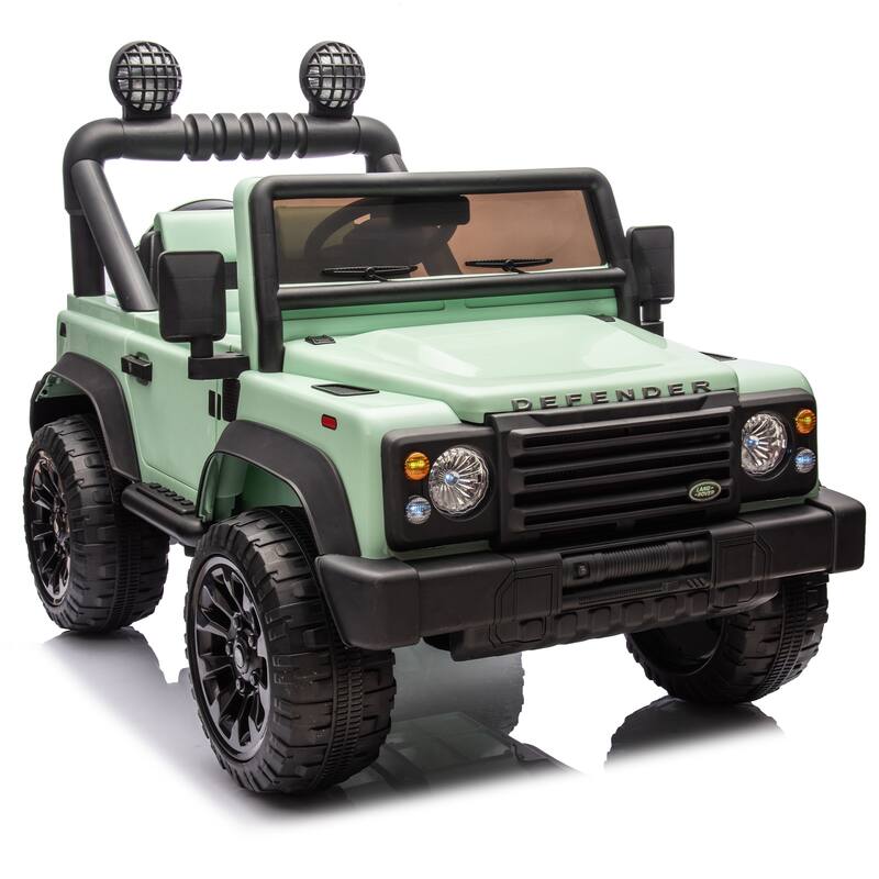 24V Kids Ride On Car W/Parents Control, 2wd, Four-wheel suspension, Bluetooth, Music - Green