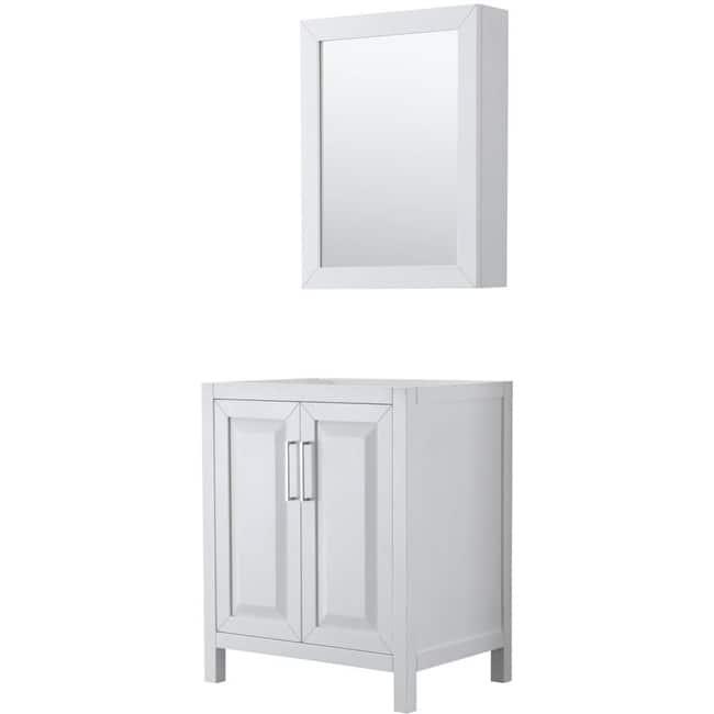 Wyndham Collection Daria 29" Single Free Standing Vanity Cabinet -