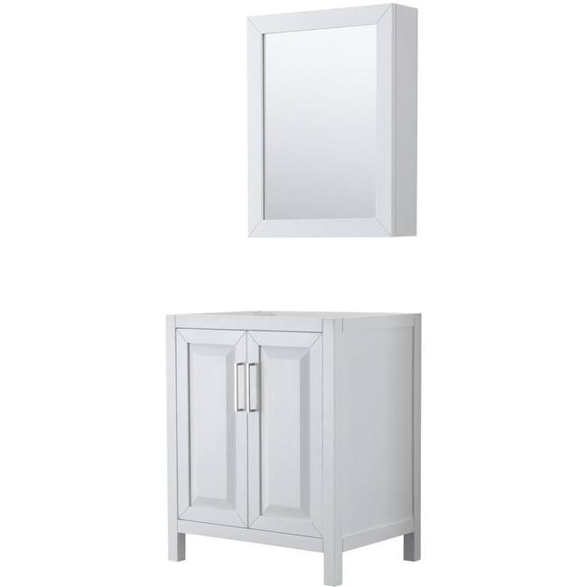 Wyndham Collection Daria 29" Single Free Standing Vanity Cabinet -