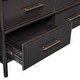 preview thumbnail 12 of 30, Christopher Knight Home - Azrael Acacia Wood Large Storage Cabinet with 6 drawers