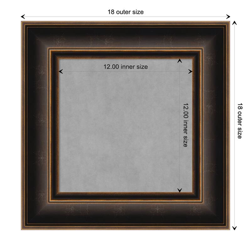 Amanti Art Villa Oil Rubbed Bronze Framed Magnetic Board - Board Size 12x12