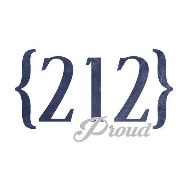 New York New York 212 Area Code Blue Lantern Press Artwork Art Print Multiple Sizes Available 9 X 12 Art Print