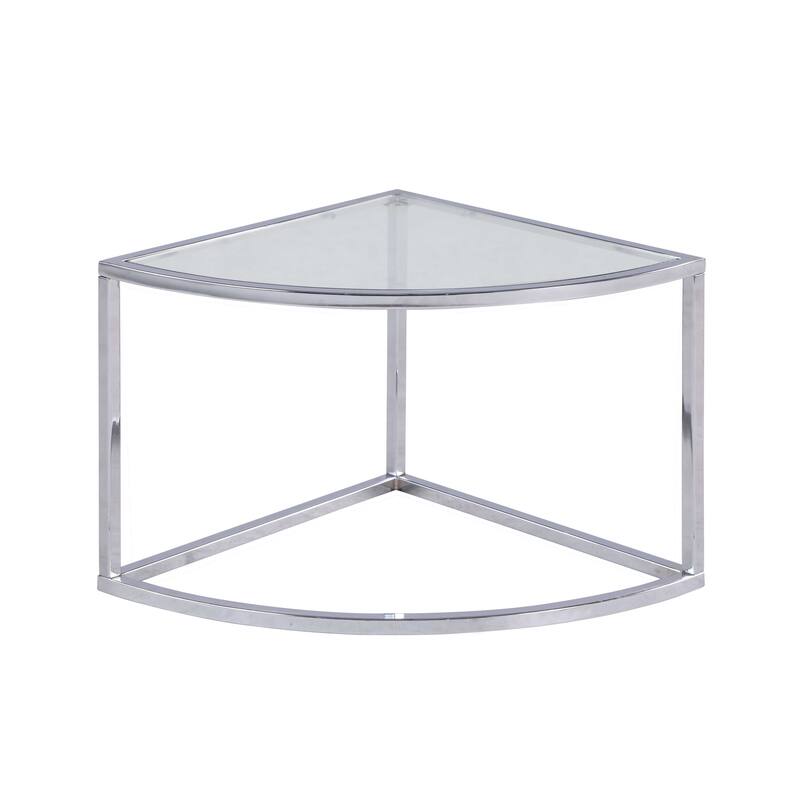 Somette Contemporary 5-Piece Nesting Glass Cocktail Table Set