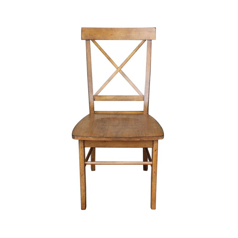 Set of Two X-Back Dining Chairs