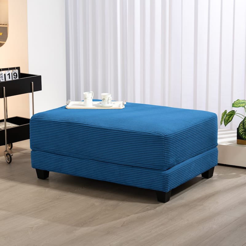 The Contemporary Oversized Corduroy Ottoman