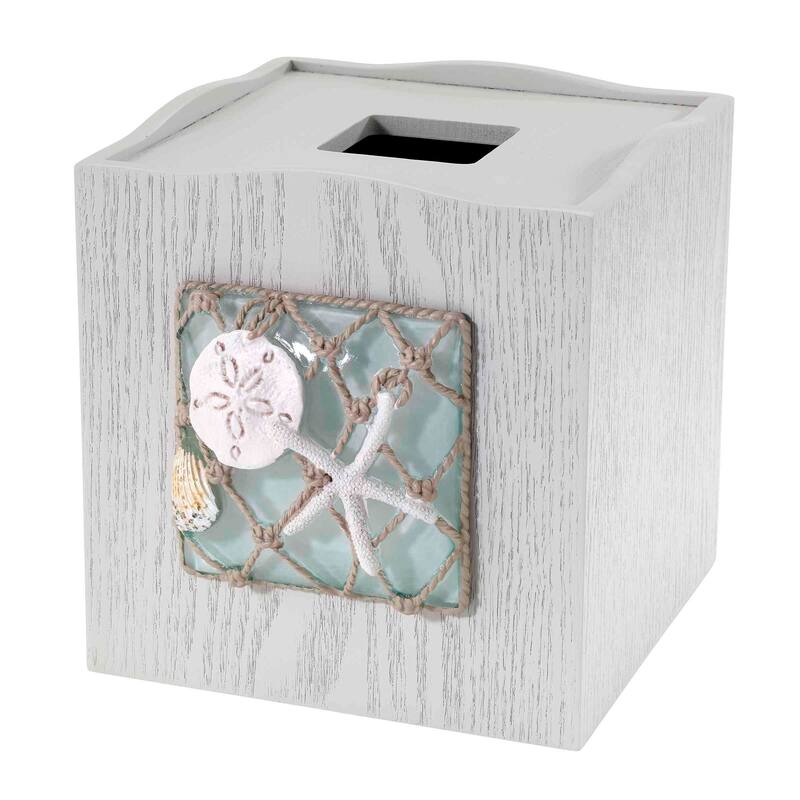 Avanti Linens Seaglass Tissue Cover - Green - Tissue Cover
