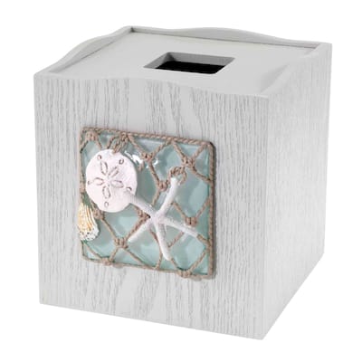 Avanti Linens Seaglass Tissue Cover - Green - Tissue Cover