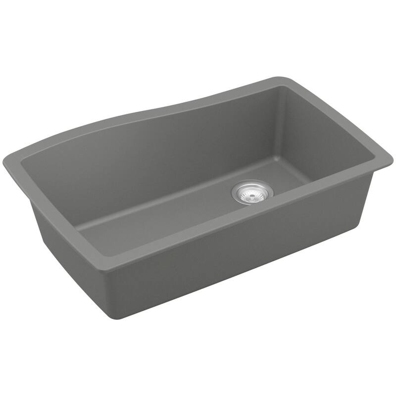 Karran USA QU-722 Quartz QU 33-1/2" Undermount Single Basin Quartz