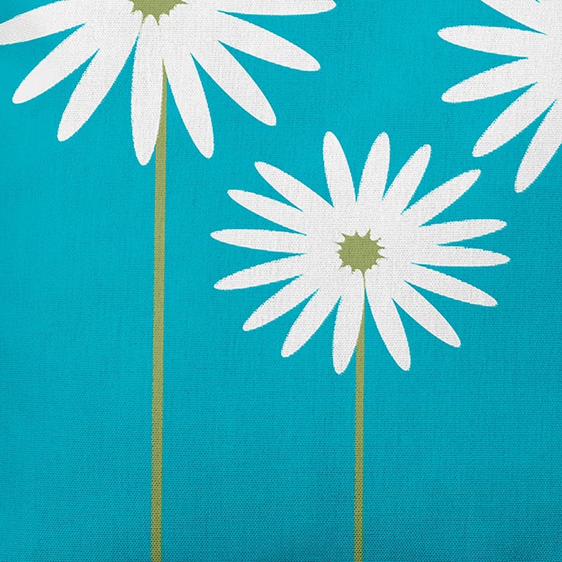 Floral Print 18 x 18-inch Outdoor Fabric Pillow