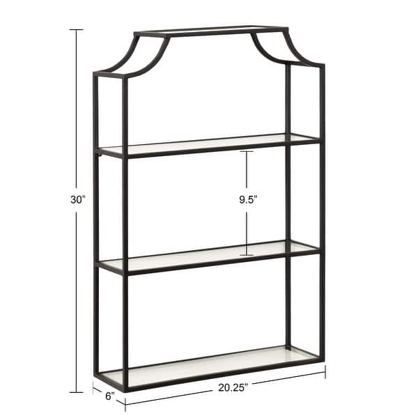 dimension image slide 7 of 8, Kate and Laurel Ciel 4-tier Wall Shelf
