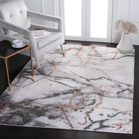 SAFAVIEH Craft Margaretha Modern Abstract Marble Pattern Rug