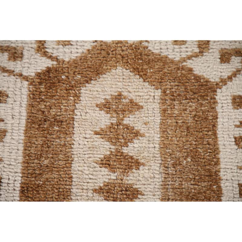 Tribal Anatolian Turkish Runner Rug Handmade Wool Carpet - 3'1"x 11'7"