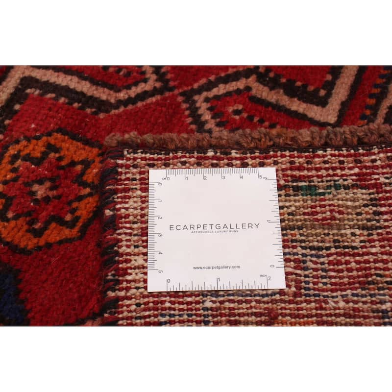 ECARPETGALLERY Hand-knotted Melis Vintage Red Wool Rug - 4'6 x 9'0