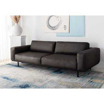 SAFAVIEH Home Elyssa Leather Sofa - 95"W x 42"D x 29"H