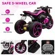 preview thumbnail 7 of 14, 12V Three-wheel Ride On Motorcycle - Rosy