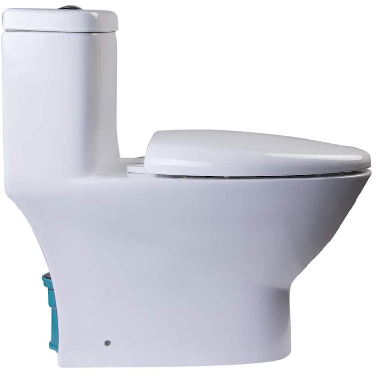 Eago Elongated Closed-Front Toilet Seat with Soft Close Hinges