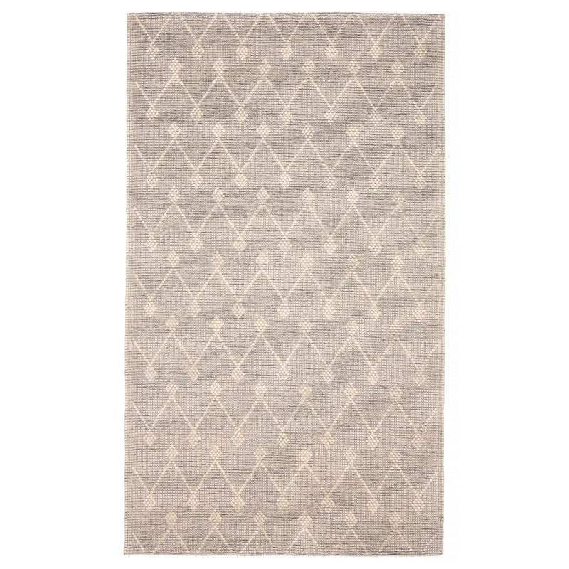 ECARPETGALLERY Braid weave Sienna Grey Wool Rug - 5'0 x 8'6 - Grey - 5'0 x 8'6