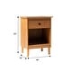 preview thumbnail 16 of 30, Walker Edison Bullrushes 1-drawer Solid Wood Nightstand