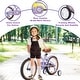preview thumbnail 15 of 20, Multiple Colors, Girls Bike for 4-7Years Old Kids, 16 inch wheel, Training Wheels Included