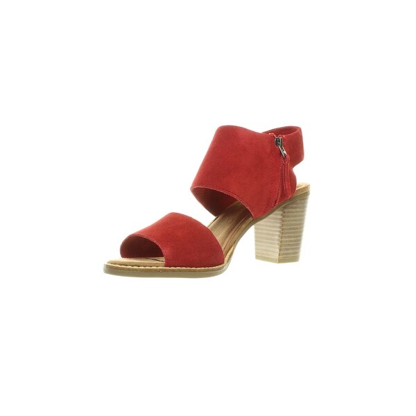 toms red sandals