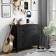 preview thumbnail 10 of 18, DH BASIC Transitional 34-inch Wide 3-Drawer Neutral Youth Dresser by Denhour Black