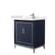 Option Dark Blue, Nickel Trim, White Quartz Top