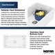 preview thumbnail 10 of 20, Karran FCP33SB 33" Single Bowl Panel Front Farmhouse Fireclay Kitchen Sink with Reversible Apron Front